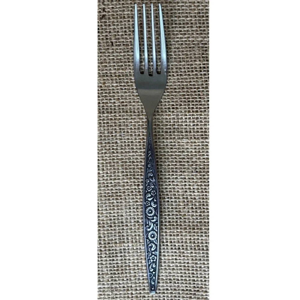 Vintage Interpur Single Floral Bouquet Fork Flatware Cottage Core Jewelry Making